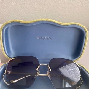 Authentic Gucci Square metal sunglasses